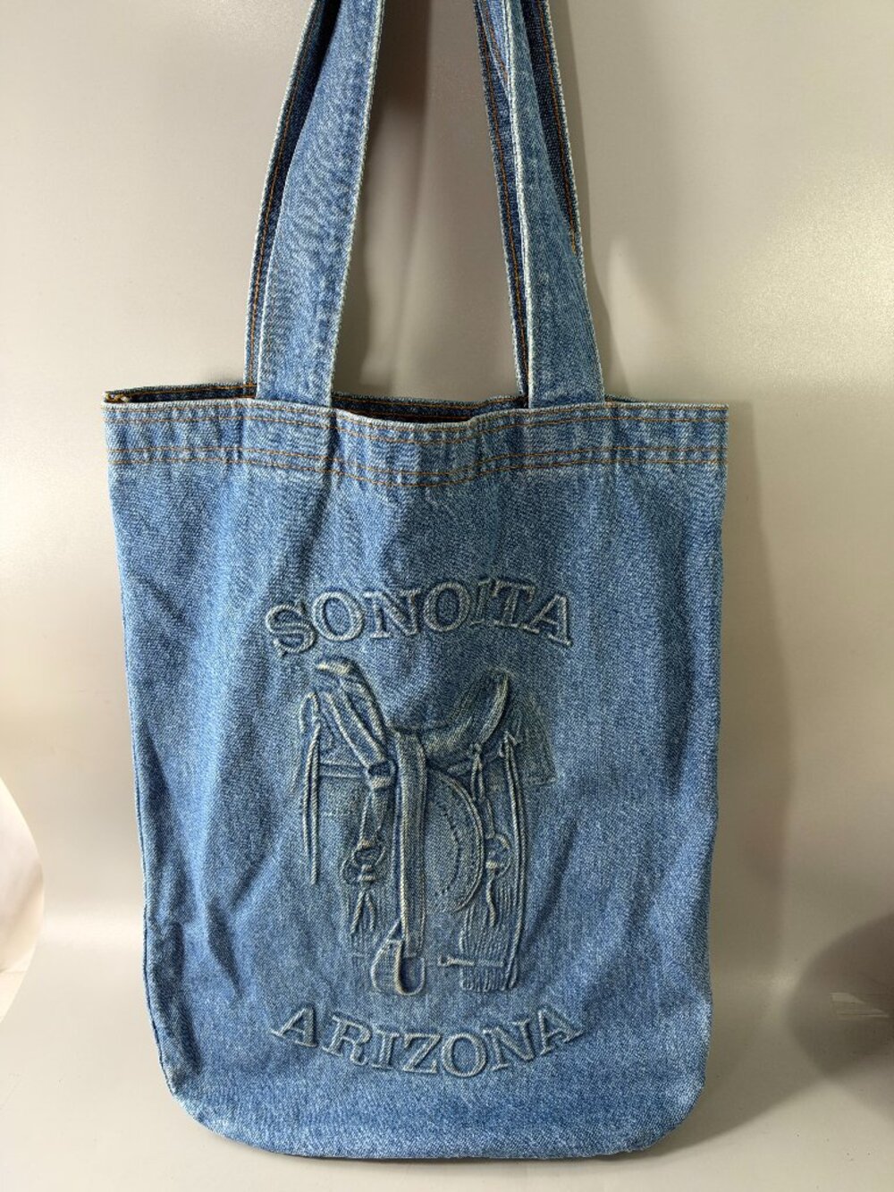Rare Vintage Arizona Blue Denim tote Bag